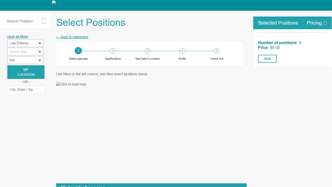 Public Safety Testing - Positions